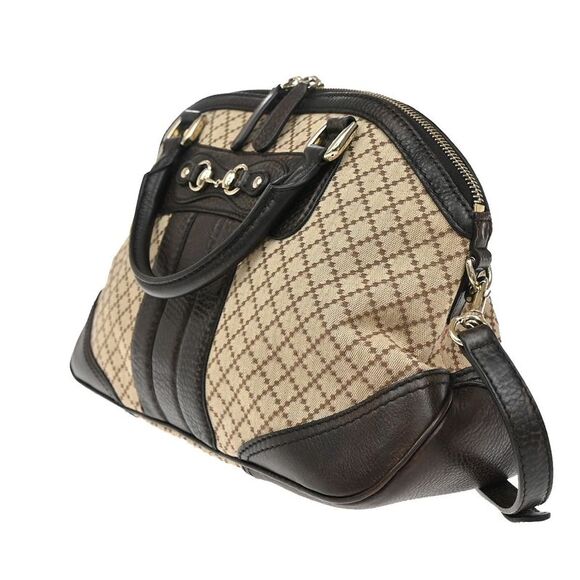 Gucci Diamante Brown Canvas Handbag (Pre-Owned) - Picture 3 of 16